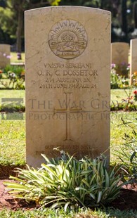 BEIRUT WAR CEMETERY - DOSSETOR, OLIVER ROMNEY CLERK